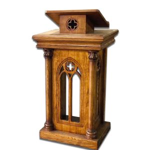 Bục Giảng Gothic, màu lau đậm