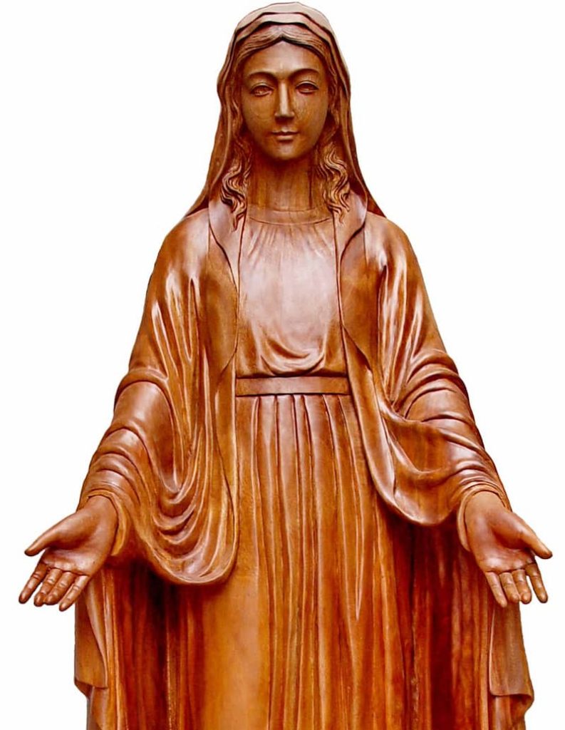 5 tiêu chí chọn bàn thờ Chúa đẹp cho gia đình Mẹ ban ơn gỗ đẹp