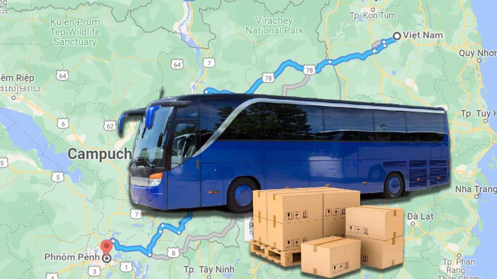 Vận chuyển tượng gỗ Công Giáo đi nước ngoài Xe khách vận chuyển tượng gỗ Công Giáo