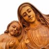 Đức Mẹ Maria và Chúa Giêsu khắc trên rễ cây tự nhiên
