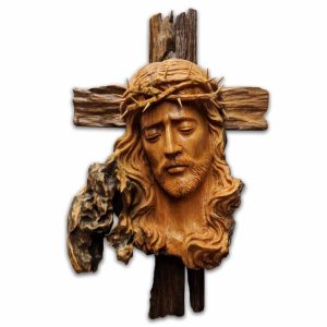 Tượng Dung Nhan Chúa – JP11 Tượng Dung nhan Chúa rễ Trai tự nhiên