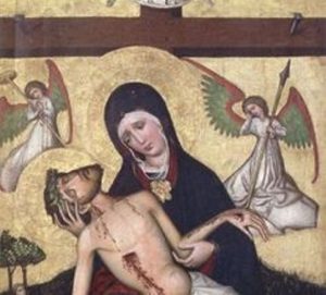 Jesus Christ in Virgin Mary's hand
