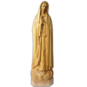 Tượng Đức Mẹ Fatima – VM29 Tượng Mẹ Fatima, gỗ vẽ màu nghệ thuật