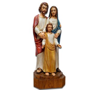 Tượng Thánh Gia - HF13 Tượng Thánh Gia gỗ pơmu vẽ màu