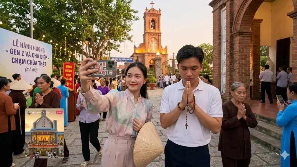 Gen Z đi lễ Làm sao để không 'check-in' ảo mà chạm được Chúa thật