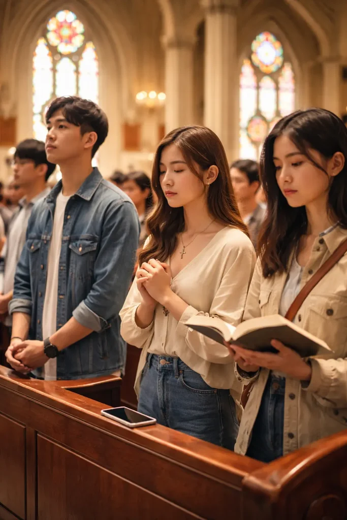 Gen Z đi lễ Làm sao để không 'check-in' ảo mà chạm được Chúa thật