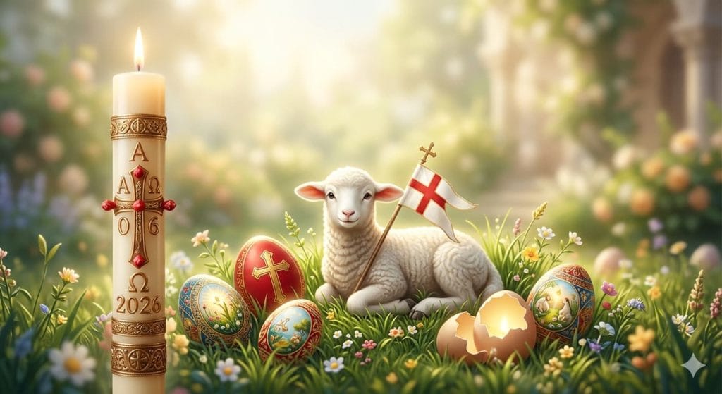 Giải mã các biểu tượng Phục Sinh Trứng, Nến Phục Sinh và Chiên Thiên Chúa