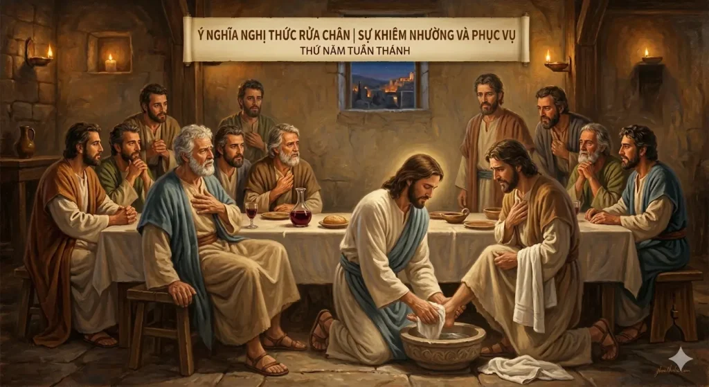 Ý nghĩa nghi thức Rửa Chân trong Thánh lễ Tiệc Ly Thứ Năm Tuần Thánh