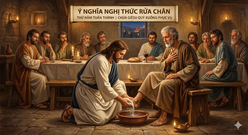 Ý nghĩa nghi thức Rửa Chân trong Thánh lễ Tiệc Ly Thứ Năm Tuần Thánh